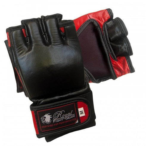 BOLD LOOK RFG THUMBLESS MMA LEATHER GLOVES-3